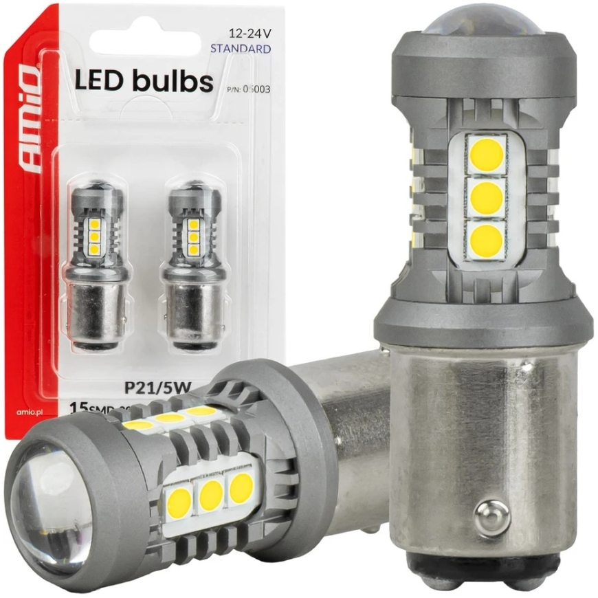 AMiO LED spuldzes standarta bay15d p21/5w