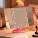 Lean LED Cosmetic Mirror Pink Lean LED Cosmetic Mirror Pink