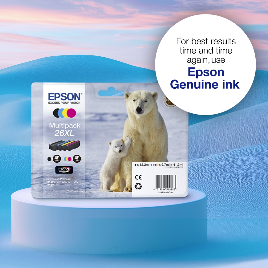 Epson Polar bear C13T26324012 tindikassett 1 tk Originaal High (XL) Yield Tsüaan – 4