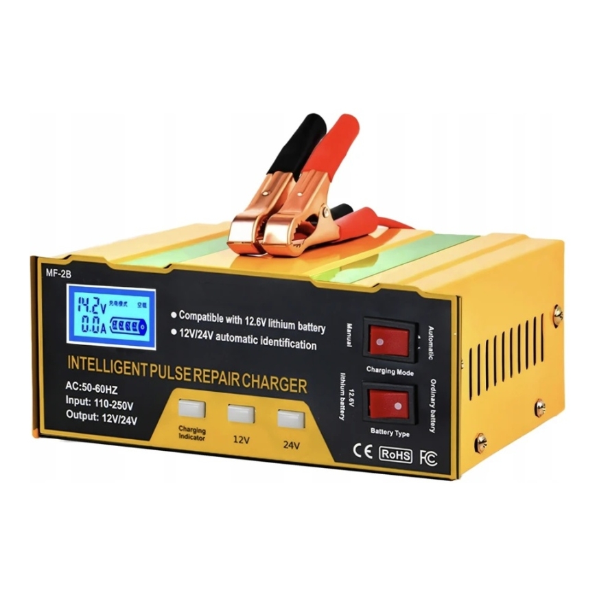RTO Automobilio akumuliatora uzlādētājs PowerPulse 12V/24V