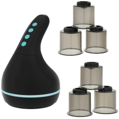 Massager - Medivon Eclipse Vacuum Massager, Heating, 2 Modes, 9 Suction Levels, 6 Cups, 1,800 mAh, USB-C