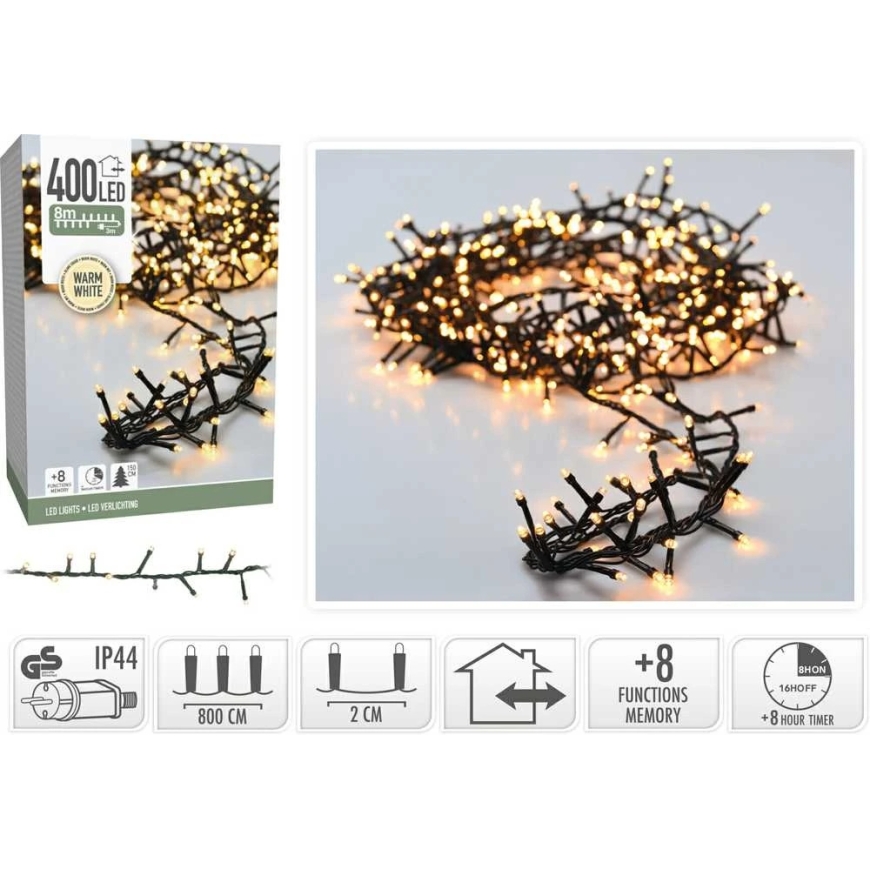Mondex 400LED 8m lauko gaismas virtene