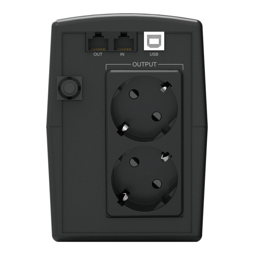 Conceptronic ZEUS02ES puhvertoiteallikas (UPS) Liini-interaktiivne 0,85 kVA 480 W 2 vahelduvvoolu kontakt – 4