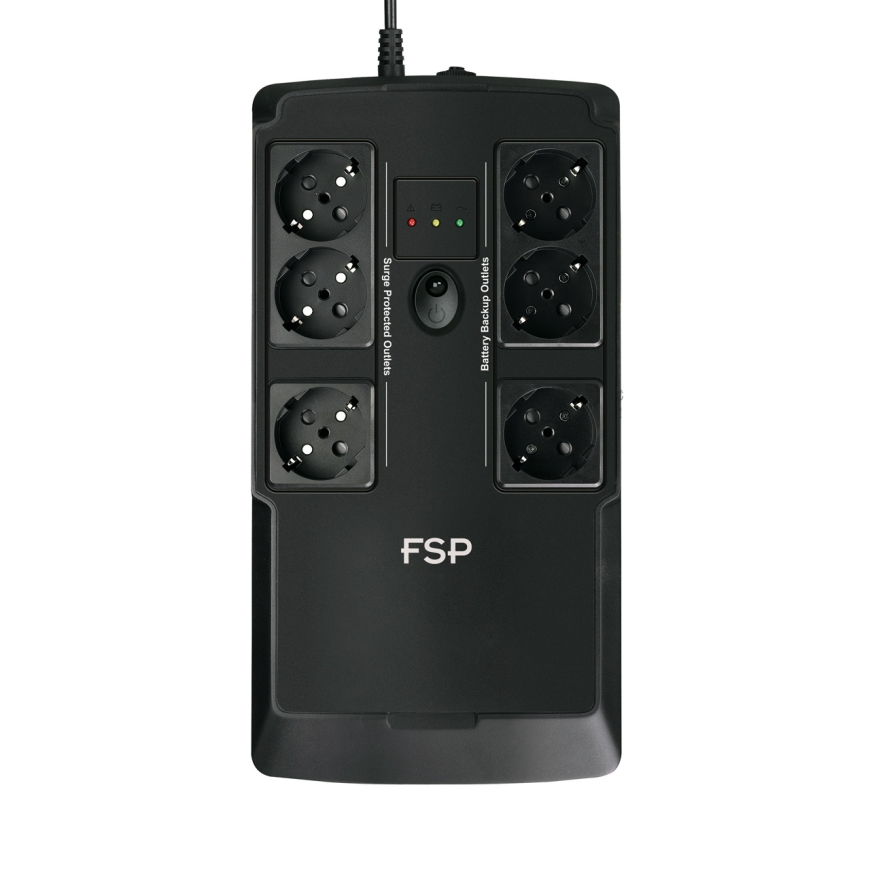 FSP NanoFit 800 nepārtrauktas barošanas avots (UPS) Gaidstāve (bezsaiste) 0,8 kilovoltampērs 480 W 6 Maiņstrāvas izvade (-s) – 3