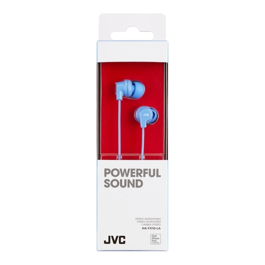 JVC HA-FX10-LA-E Ausinės Vielinis Įkišamos į ausį Muzika Mėlyna – 2