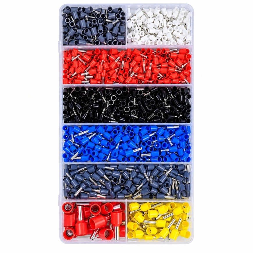 Lean Rinkinys Kabelių jungčių ir antgalių užspaudimo įrankių rinkinys, 1800 pcs. – 3