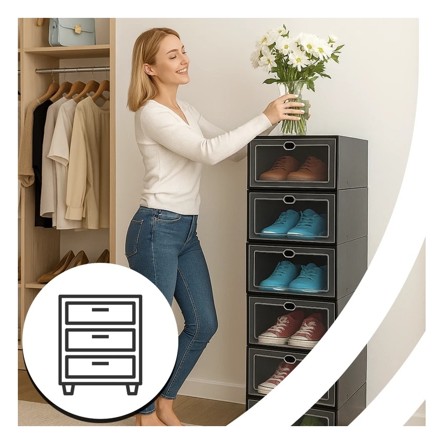 RTO Shoe Box Set BoxOrganizer, 10 pcs. – 2