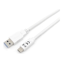 Equip 128364 USB кабель USB 3.2 Gen 1 (3.1 Gen 1) 1 m USB A USB C Белый Equip 128364 USB кабель USB 3.2 Gen 1 (3.1 Gen 1) 1 m USB A USB C Белый