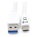 Equip 128364 USB kabelis USB 3.2 Gen 1 (3.1 Gen 1) 1 m USB A USB C Balts
