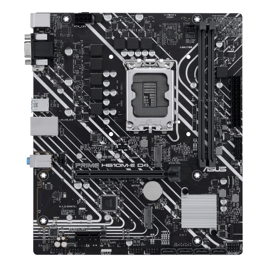 ASUS PRIME H610M-E D4-CSM Intel H610 LGA 1700 micro ATX – 4