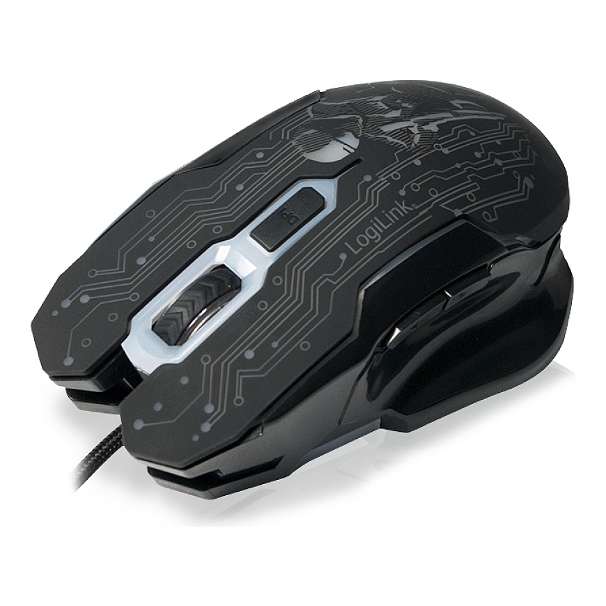 LogiLink ID0137 hiir Mängimine Mõlemakäeline USB tüüp A Optiline 2400 DPI – 2