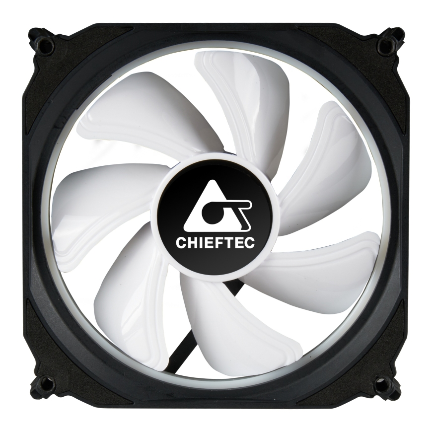 Chieftec CF-3012-RGB computer cooling system Computer case Fan 12 cm Black – 4