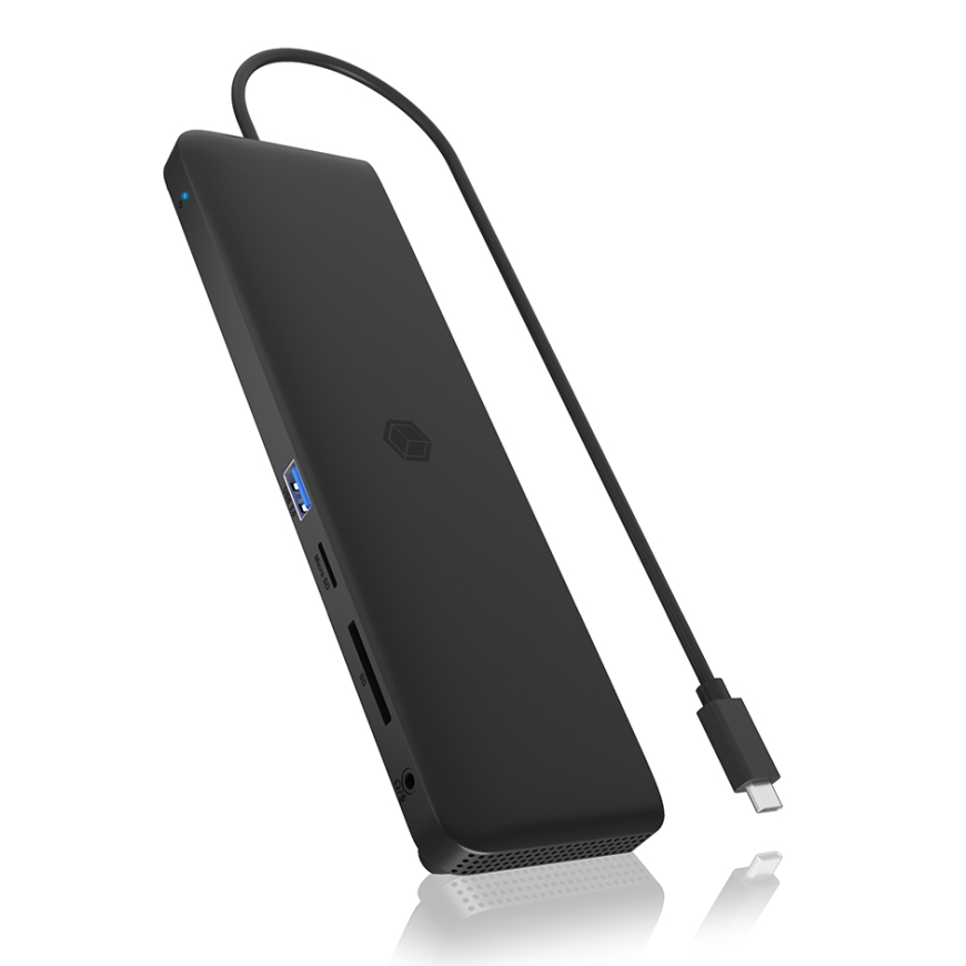 ICY BOX IB-DK2116-C Telakointi USB 3.2 Gen 2 (3.1 Gen 2) Type-C musta