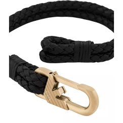 Armani Black Leather Bracelet EGS3245710