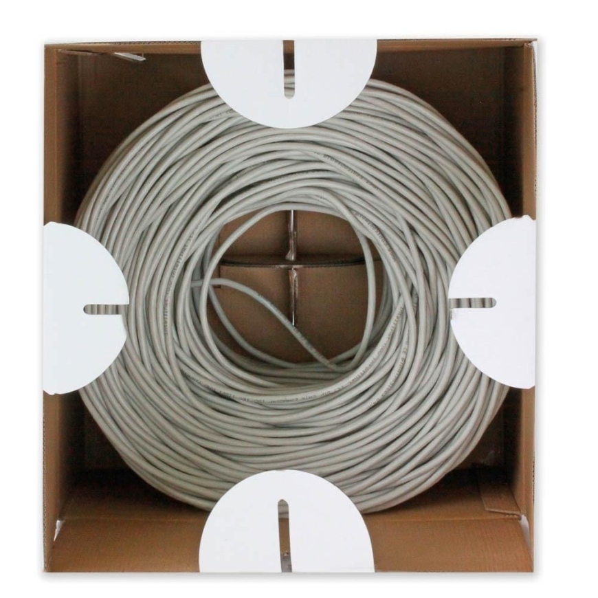Techly ITP6-UTP-IC verkkokaapeli Harmaa 305 m Cat5e U/UTP (UTP) – 5