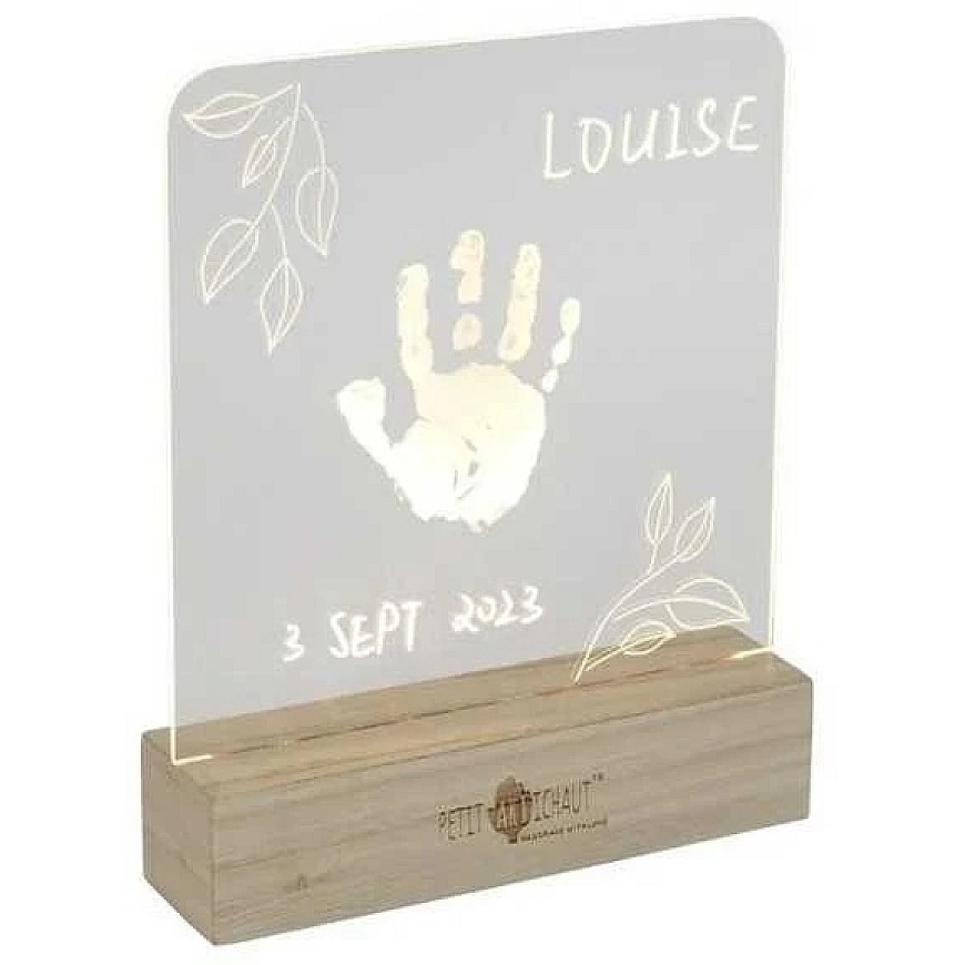Small Artichoke Illuminated Hand Print Frame