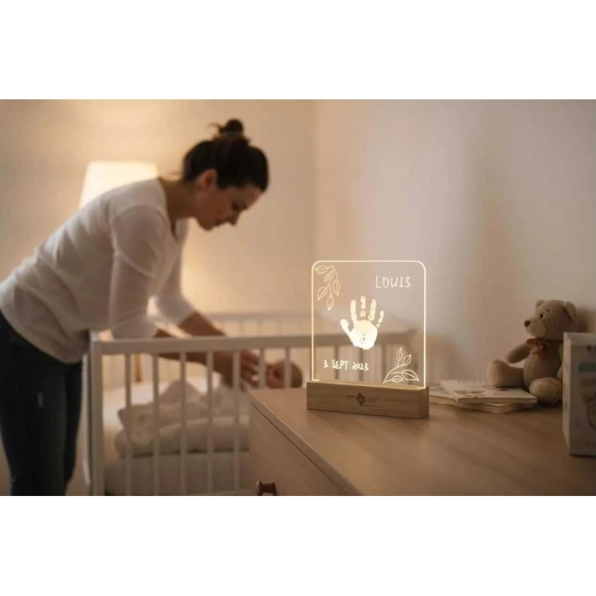 Small Artichoke Illuminated Hand Print Frame – 3