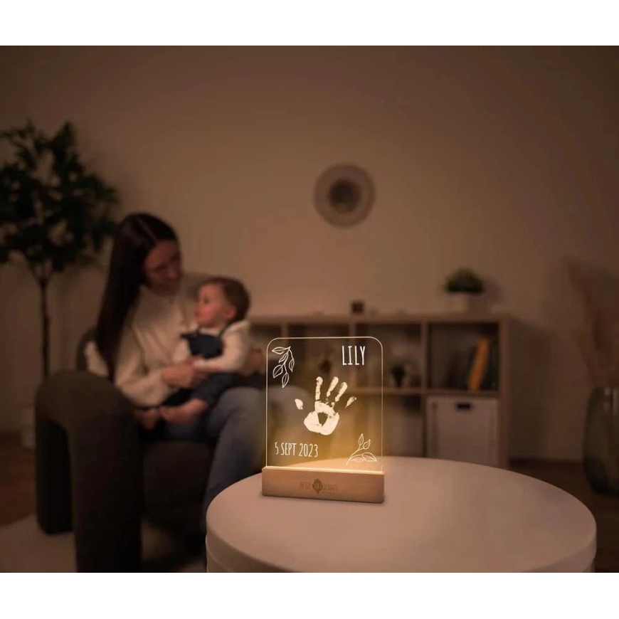 Small Artichoke Illuminated Hand Print Frame – 4