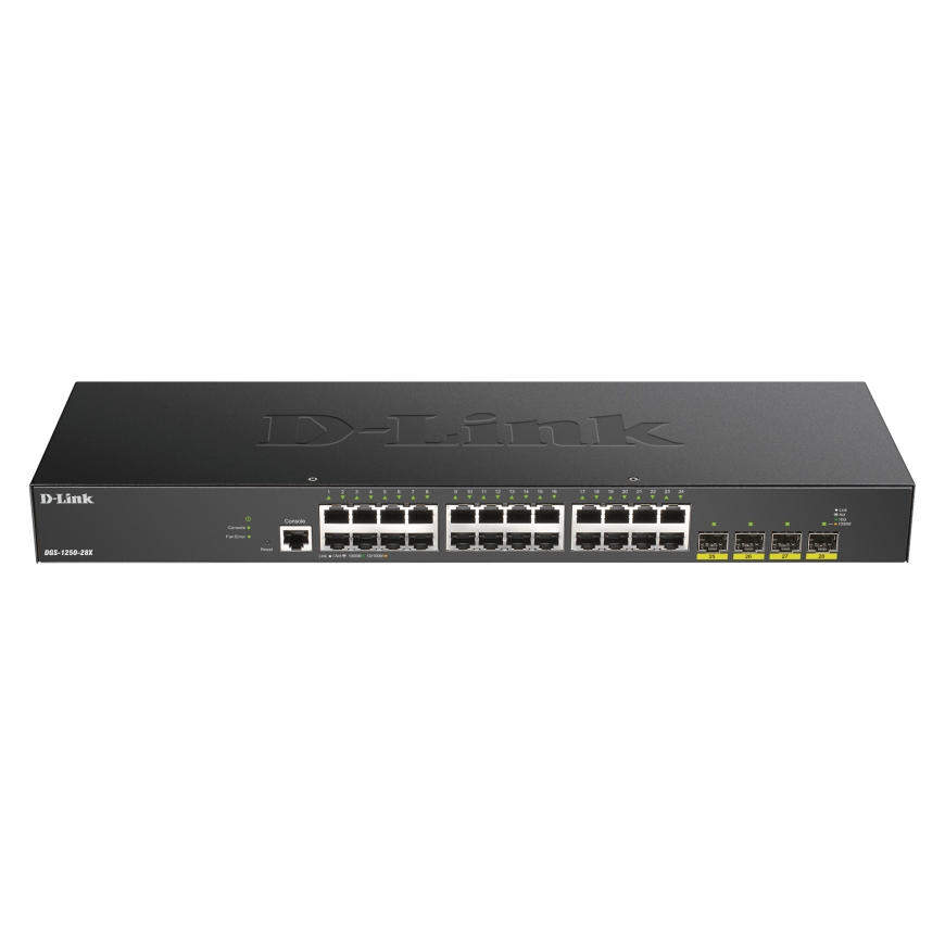 D-Link DGS-1250-28X tīkla pārslēgs Vadīts L3