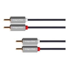 2 RCA to RCA Cable - 3m - Kruger & Matz - Basic