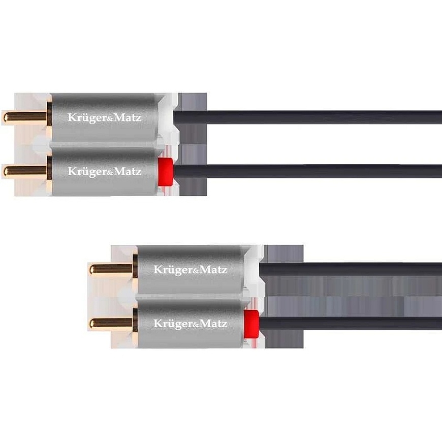 2 RCA to RCA Cable - 3m - Kruger & Matz - Basic – 4