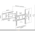 Equip 650315 TV-kiinnike 139,7 cm (55") Musta