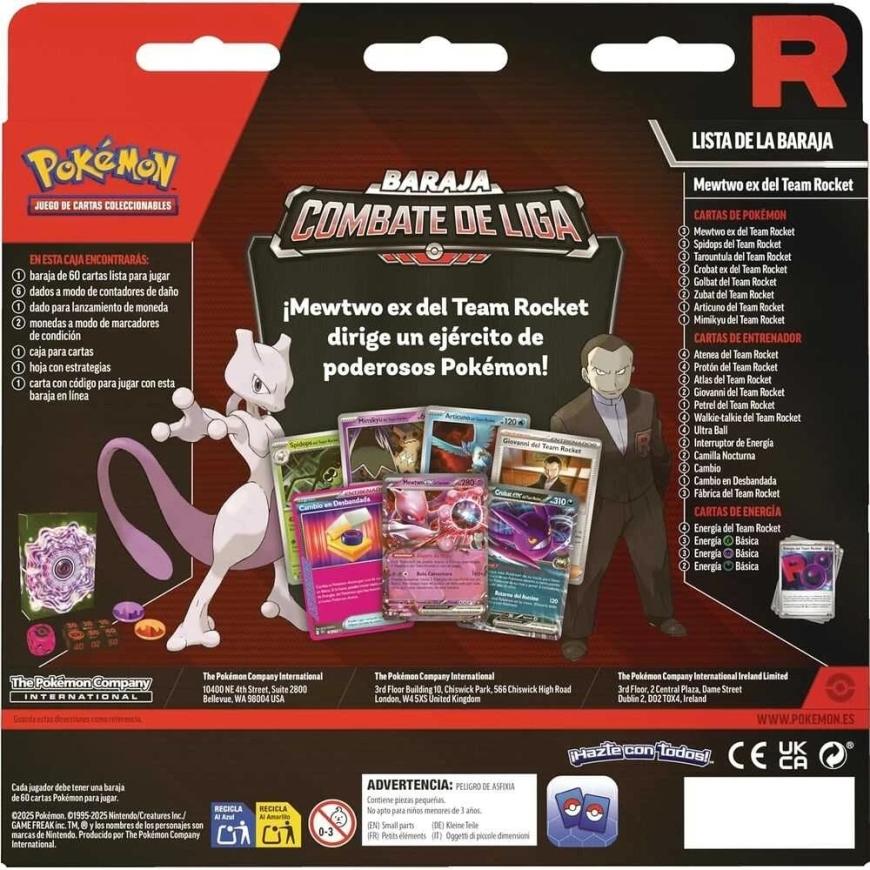 Pokémon Latīņamerikas Pokémon Rockets Mewtwo Ex