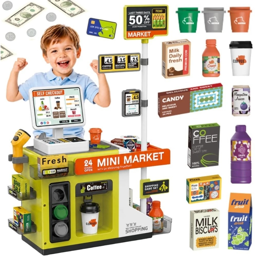 WOOPIE pašapkalpošanās kases aparāts Mini Market