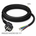 Qoltec Power Cable SCHUKO CEE 7/7 Angled 3x1.00 mm² 1.8 m Qoltec Power Cable SCHUKO CEE 7/7 Angled 3x1.00 mm² 1.8 m