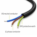 Qoltec Power Cable SCHUKO CEE 7/7 Angled 3x1.00 mm² 1.8 m Qoltec Power Cable SCHUKO CEE 7/7 Angled 3x1.00 mm² 1.8 m