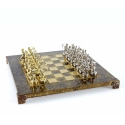 Manopoulos Chess Set for Lankininkai 28x28cm with Chess Pieces and Board Manopoulos Chess Set for Lankininkai 28x28cm with Chess Pieces and Board