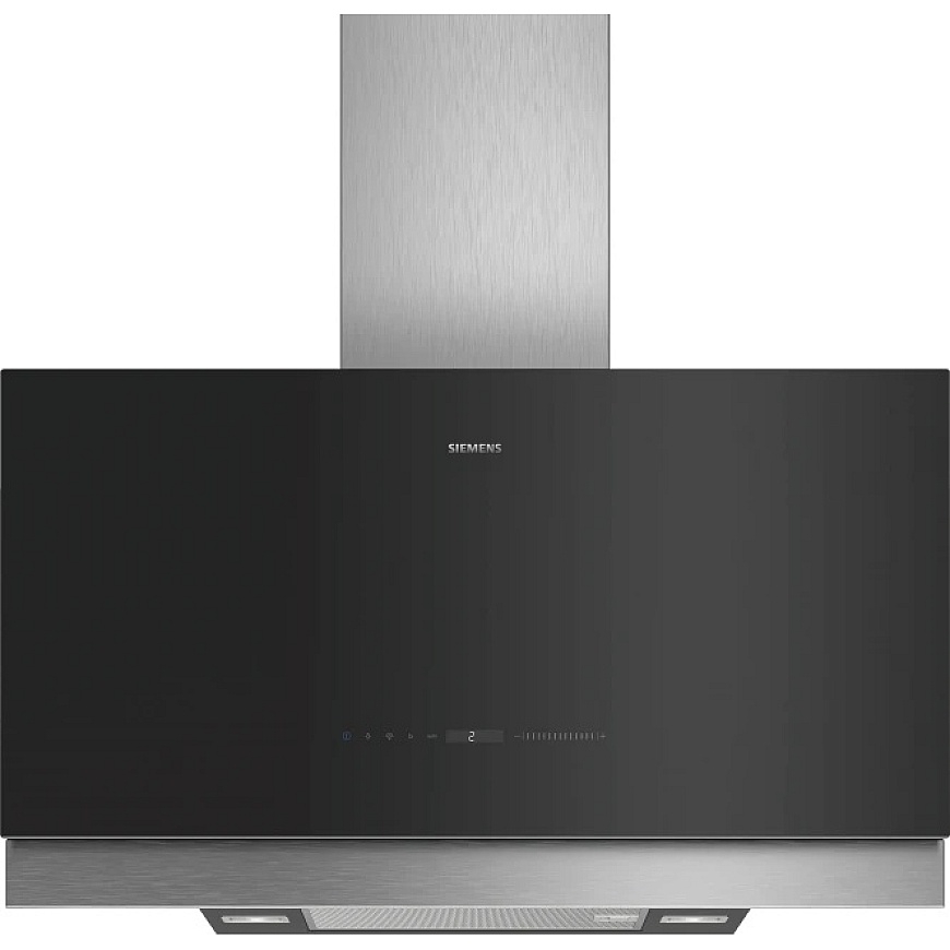 Siemens Melnā stikla 90 cm platuma
