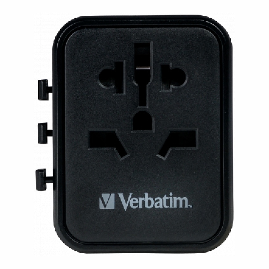 Verbatim 49544 elektriskās kontaktdakšas adapters Universāls Melns – 4