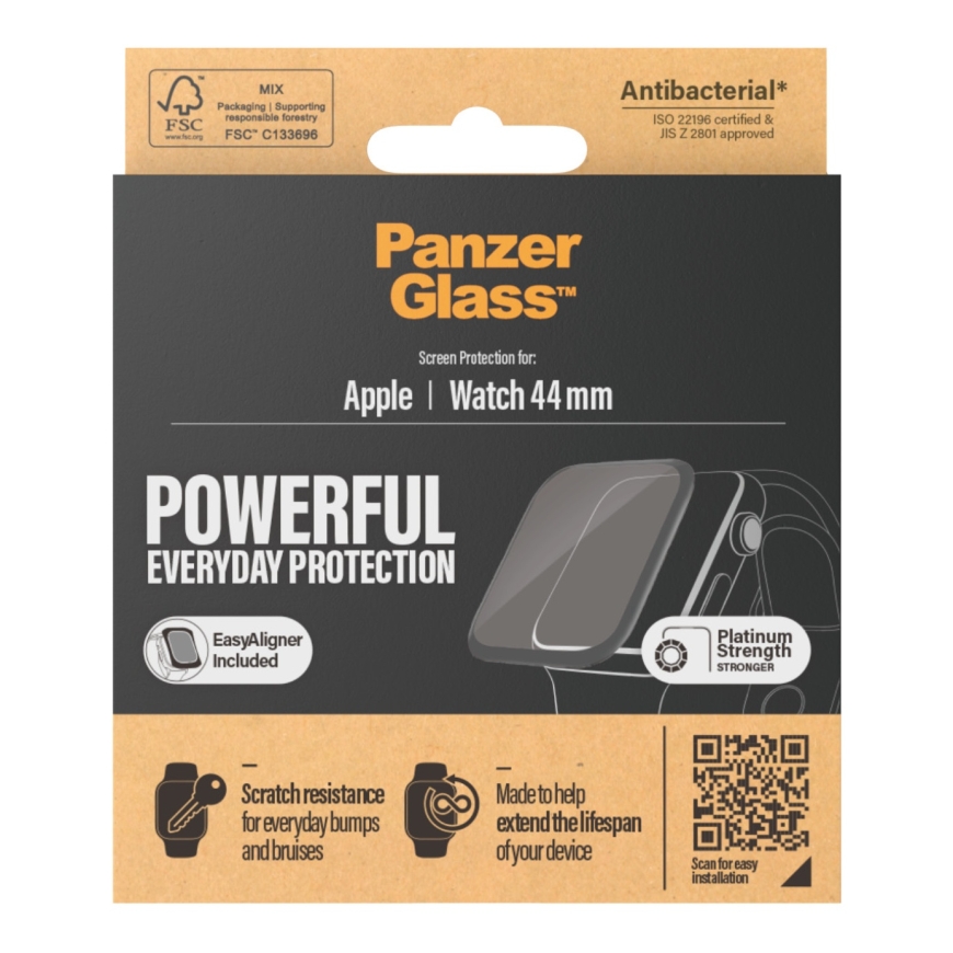 PanzerGlass ® Apple Watch Series 4 | 5 | 6 | SE 44mm | Screen Protector Glass Skaidri ekrano apsauga 1 vnt – 3