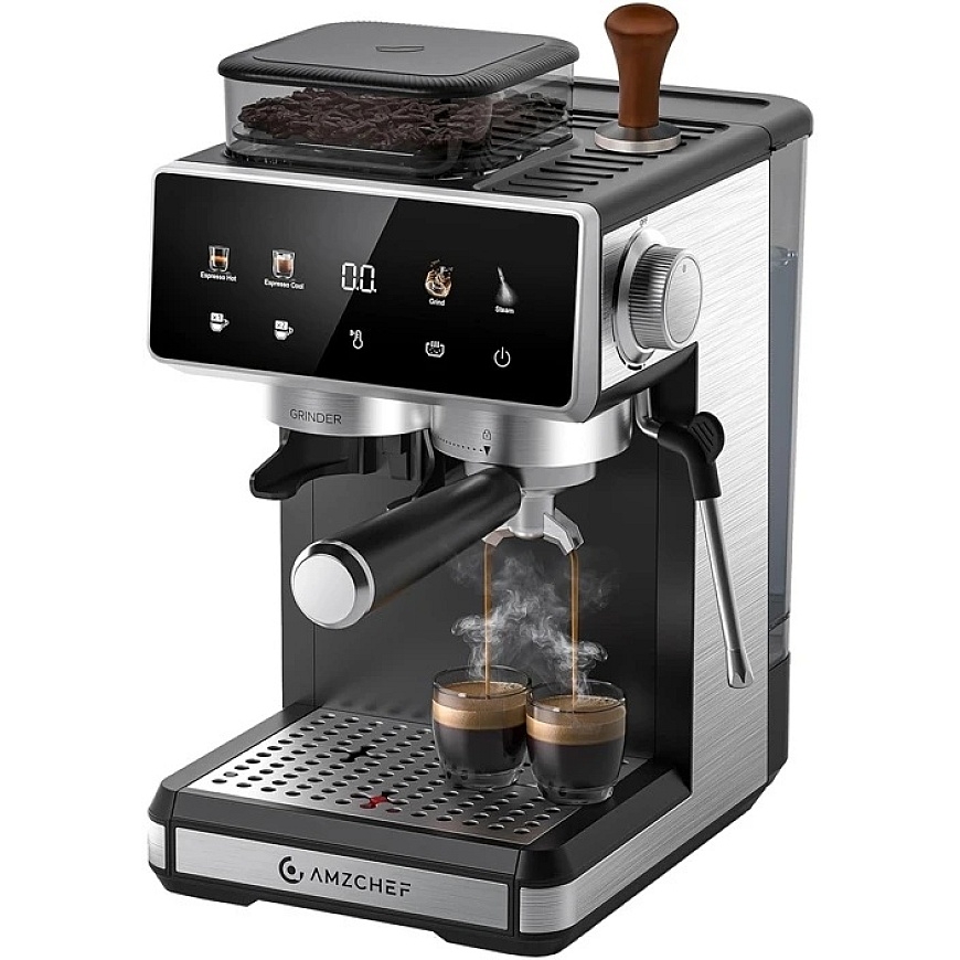 AMZCHEF Kafijas automāts AMZCHEF CE-CM5560-SV Piston