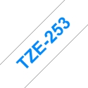 Brother TZE-253 marķēšanas lenta Zils uz balta Brother TZE-253 marķēšanas lenta Zils uz balta