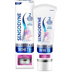 Sensodyne Klinikinė balinamoša dantų pasta „Clinical Baltas Stain Protector“, 75 ml
