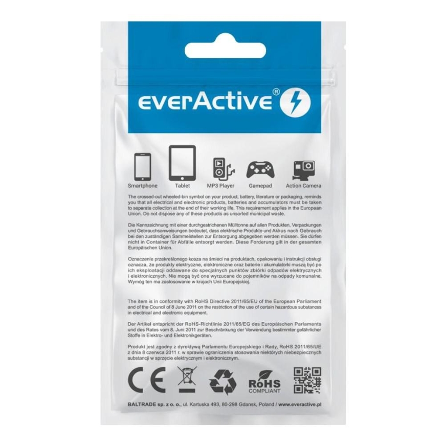 everActive USB Lightning Cable 1m - Black, braided, fast charging, 2.4A - CBB-1IB – 4