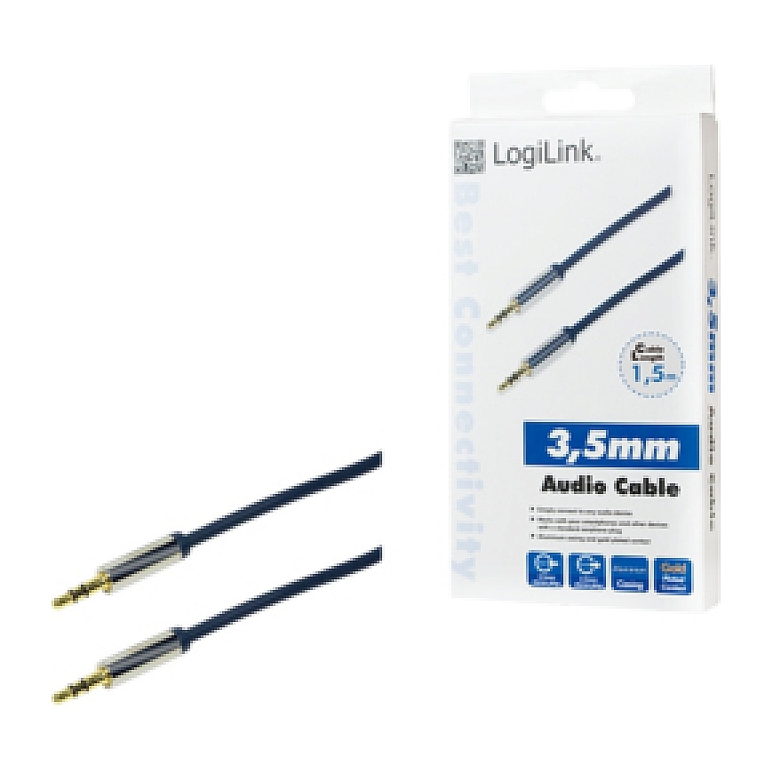 LogiLink CA10150 аудио кабель 1,5 m 3,5 мм Синий – 4