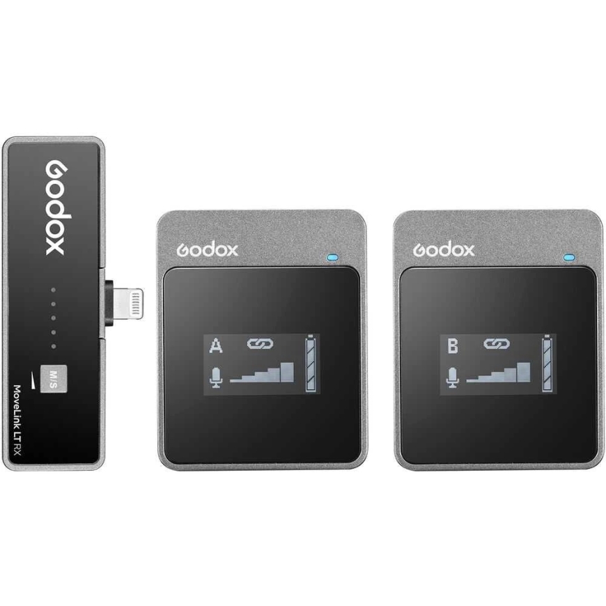 Microphone system - Godox MoveLink LT2 Lightning wireless transmitter and receiver – 2