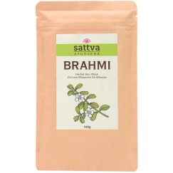 Mėlynžiedes taškuonės Brahmi pulber juustele, Sattva Ayurveda, 100g