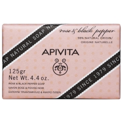 Apivita natural rose scented soap bar, 125 g