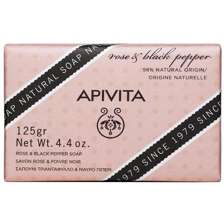 Apivita dabīgā rožu aromāta ziepju gabaliņš