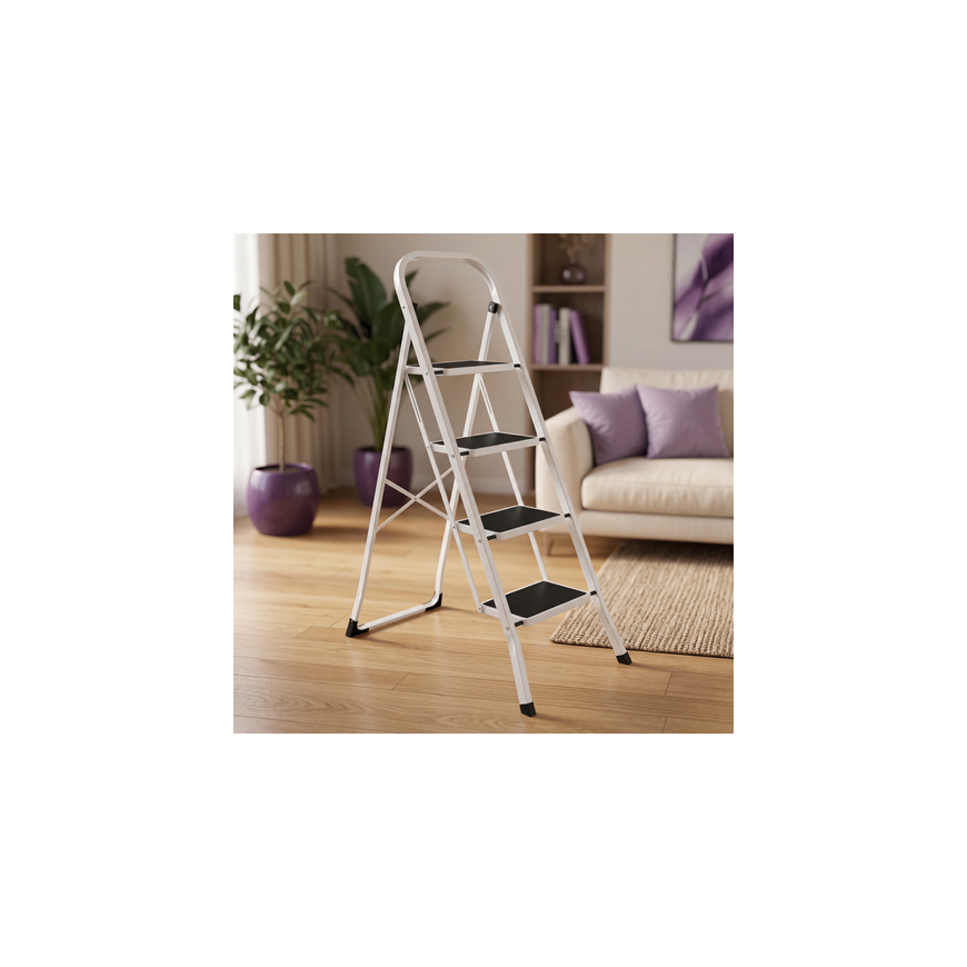 Spacetronik 4-Step Ladder with Handle SPG241W – 4