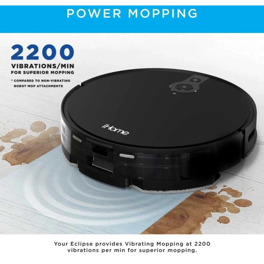 iHome iHRV10Y-BLK AutoVac Eclipse Робот-пылесос, черный – 2