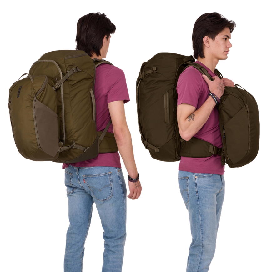 Thule TLPM270 Deep Khaki reppu Matkareppu Polyesteri – 4