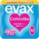 EVAX COTTONLIKE regular pads with wings, 32 pcs. EVAX COTTONLIKE regular pads with wings, 32 pcs.