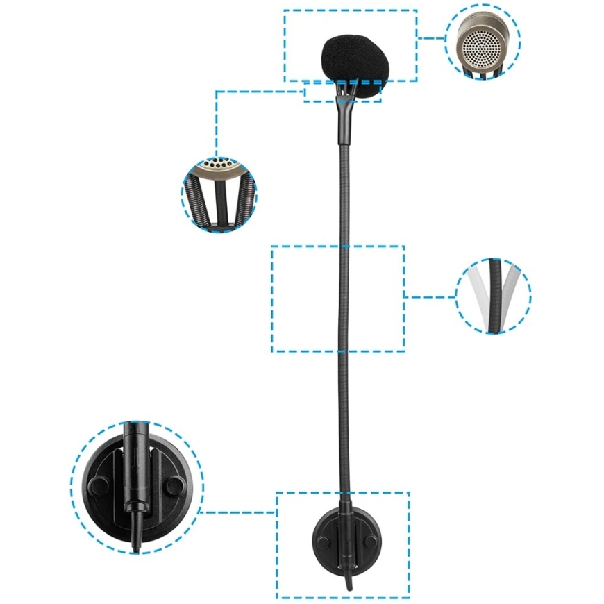Kimafun CX710 Wireless Condenser Microphone System, 2.4 GHz, 15m Range – 4