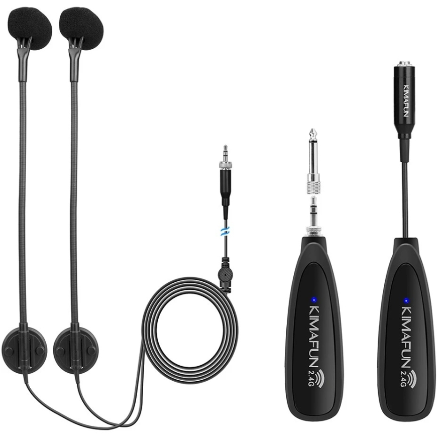 Kimafun CX710 Wireless Condenser Microphone System, 2.4 GHz, 15m Range – 5