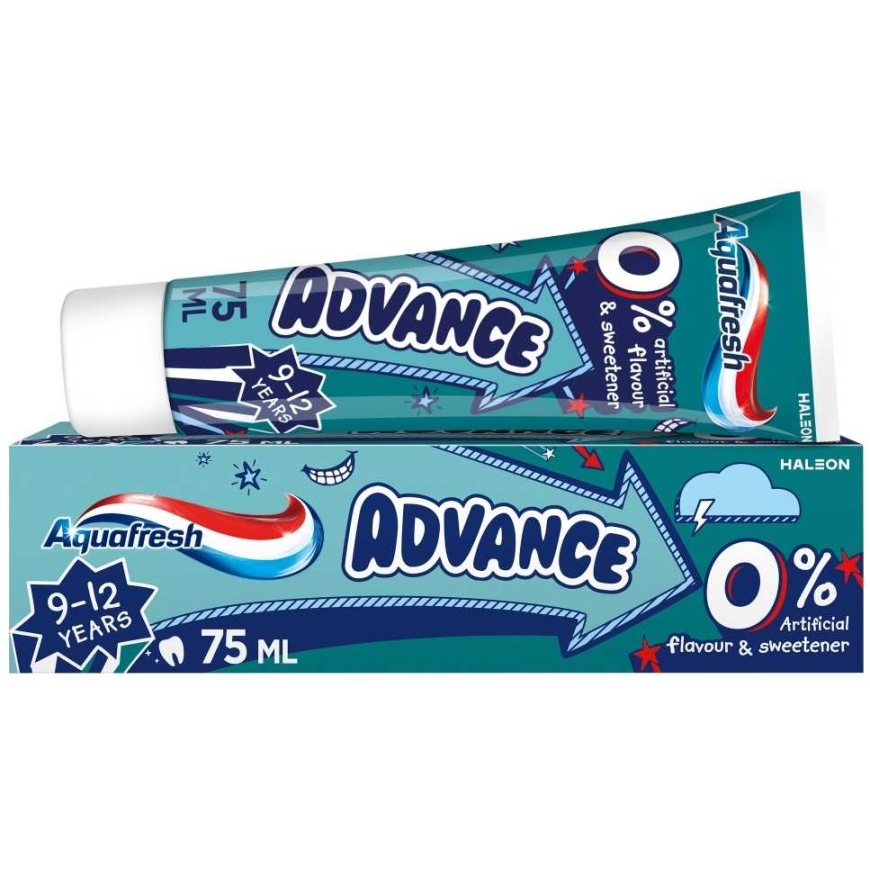 AQUAFRESH Advance zobu pasta 9-12 gadu